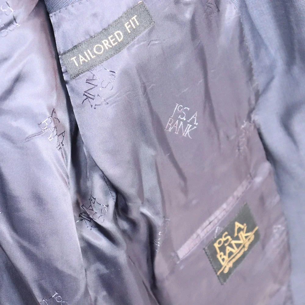 Jos.‎ A. Bank Blazer 44R Blue Mens Tailored Fit Wool Sport Coat Formal - FAIR